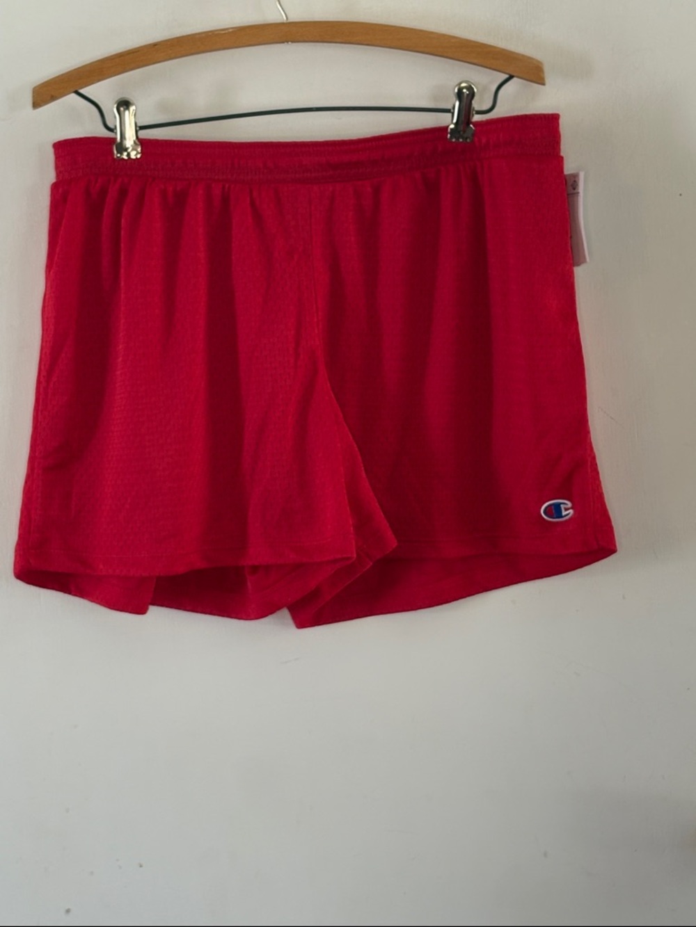 Champion red sideline mesh athletic shorts Size Large